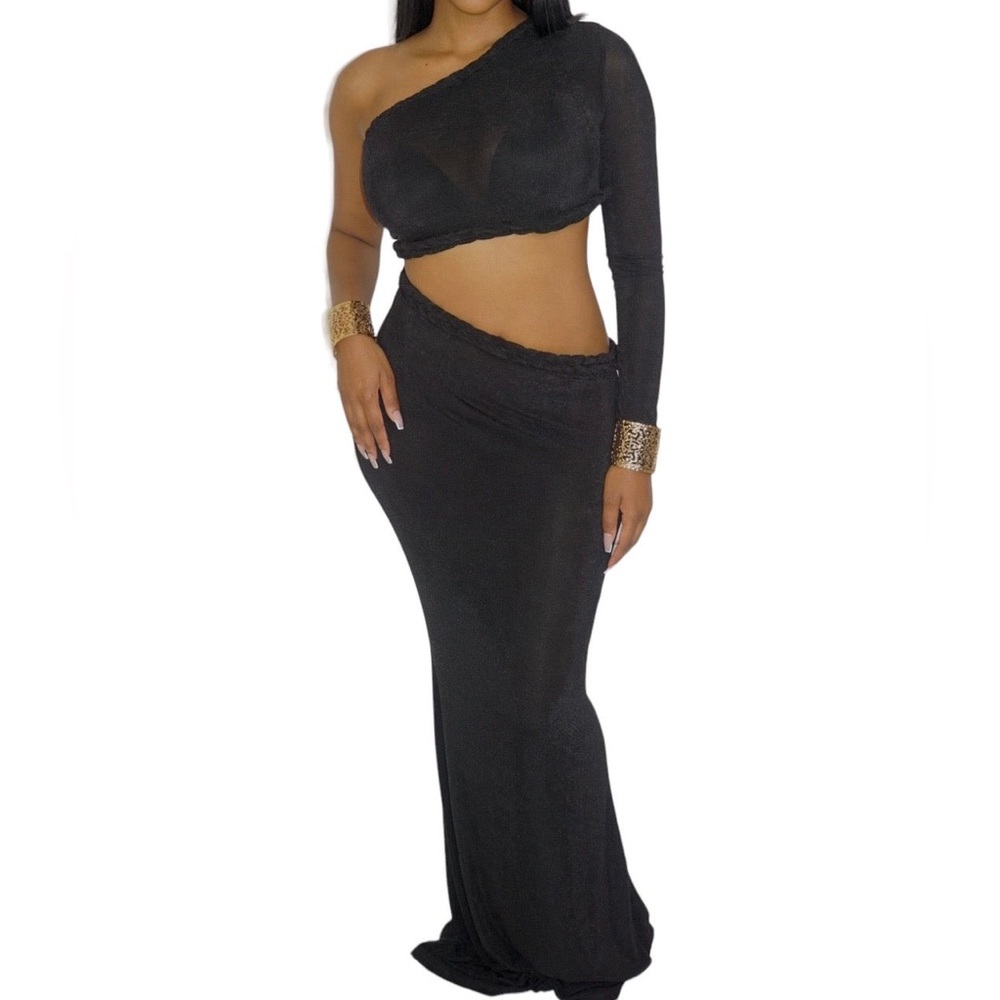 Braided Two Piece Skirt Set